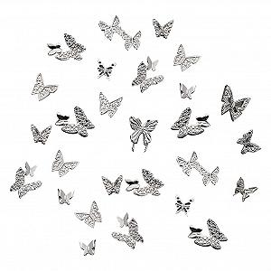 Металлические украшения для ногтей в форме бабочек, 60 шт - Фото 1