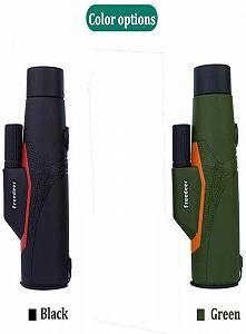 Монокуляр Teleskop HD водонепроникний 10x42 BAK4 чорний зелений synthetic.ua - Фото 1