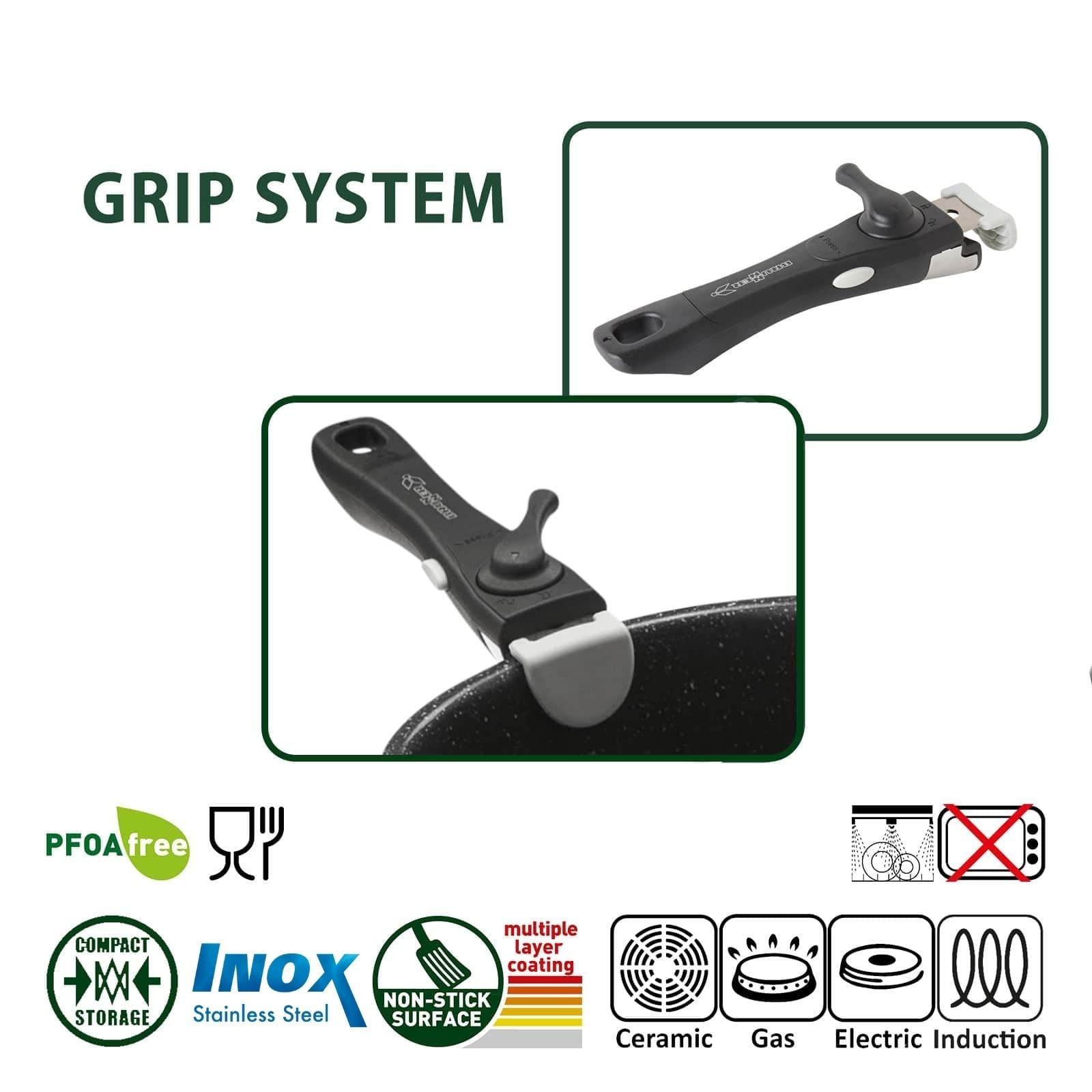 Набор посуды BRUNNER Academy NG - из нержавеющей стали с антипригарным покрытием ø 20 или 22 см (4, 5 или 7 штук) для электрических, газовых и индукционных плит, фото №6 Набор посуды BRUNNER Academy NG - из нержавеющей стали с антипригарным покрытием ø 20 или 22 см (4, 5 или 7 штук) для электрических, газовых и индукционных плит, фото №6