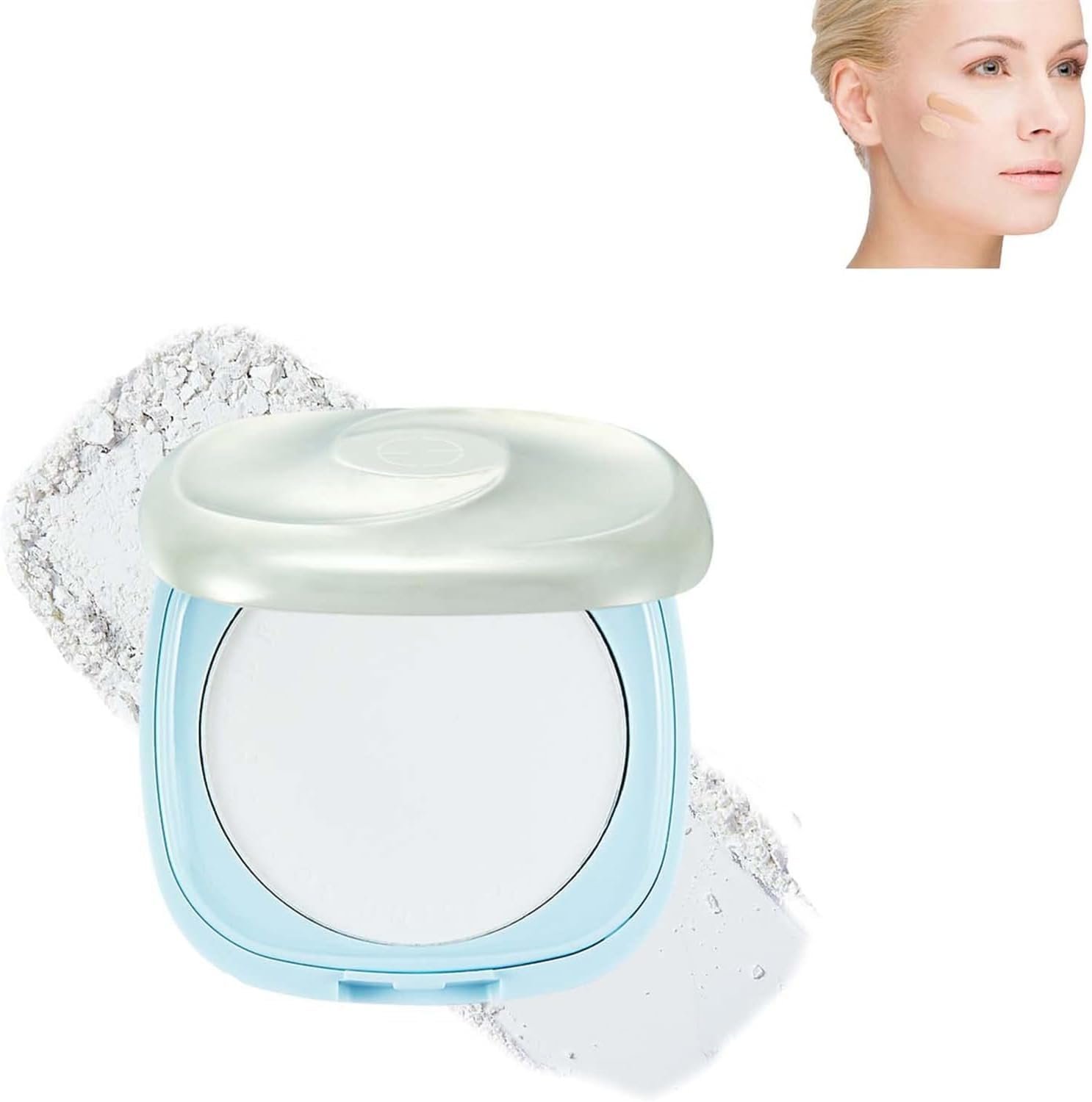Пудра Компактная Sunscreen Whitening Waterproof Setting SPF15+ Прозрачная, фото №1
