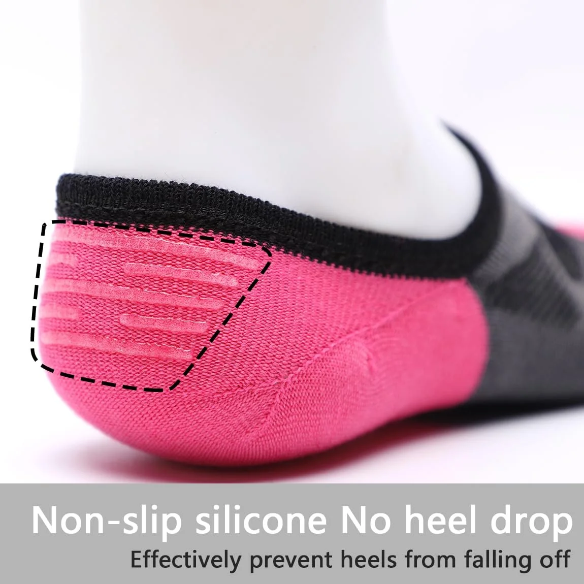 Жіночі шкарпетки-слідки Non-Slip Шкарпетки з пальцями 6 пар, фото №4 Жіночі шкарпетки-слідки Non-Slip Шкарпетки з пальцями 6 пар, фото №4