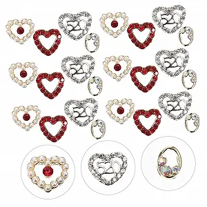 Стрази для нігтів Lurrose Прикраса Серце 40шт synthetic.ua - Фото 1