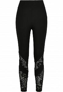 Леггинсы Urban Classics с высокой талией и нежным кружевным узором от колена, широкие, спортивные, повседневные,Для йоги, размер от XS до 5XL synthetic.ua - Фото 1