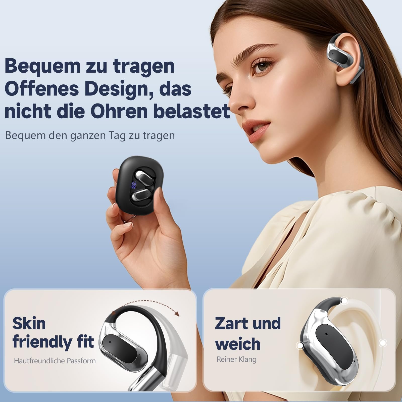 Наушники с ШИ-переводчиком Черный, фото №2 Наушники с ШИ-переводчиком Черный, фото №2