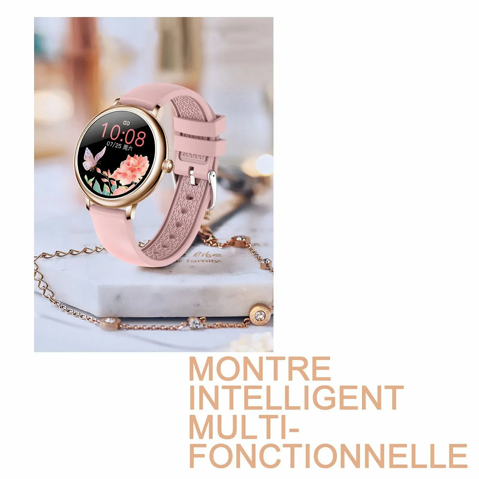 Смарт-годинник findtime для жінок 2022 SMS виклики Gold, фото №5