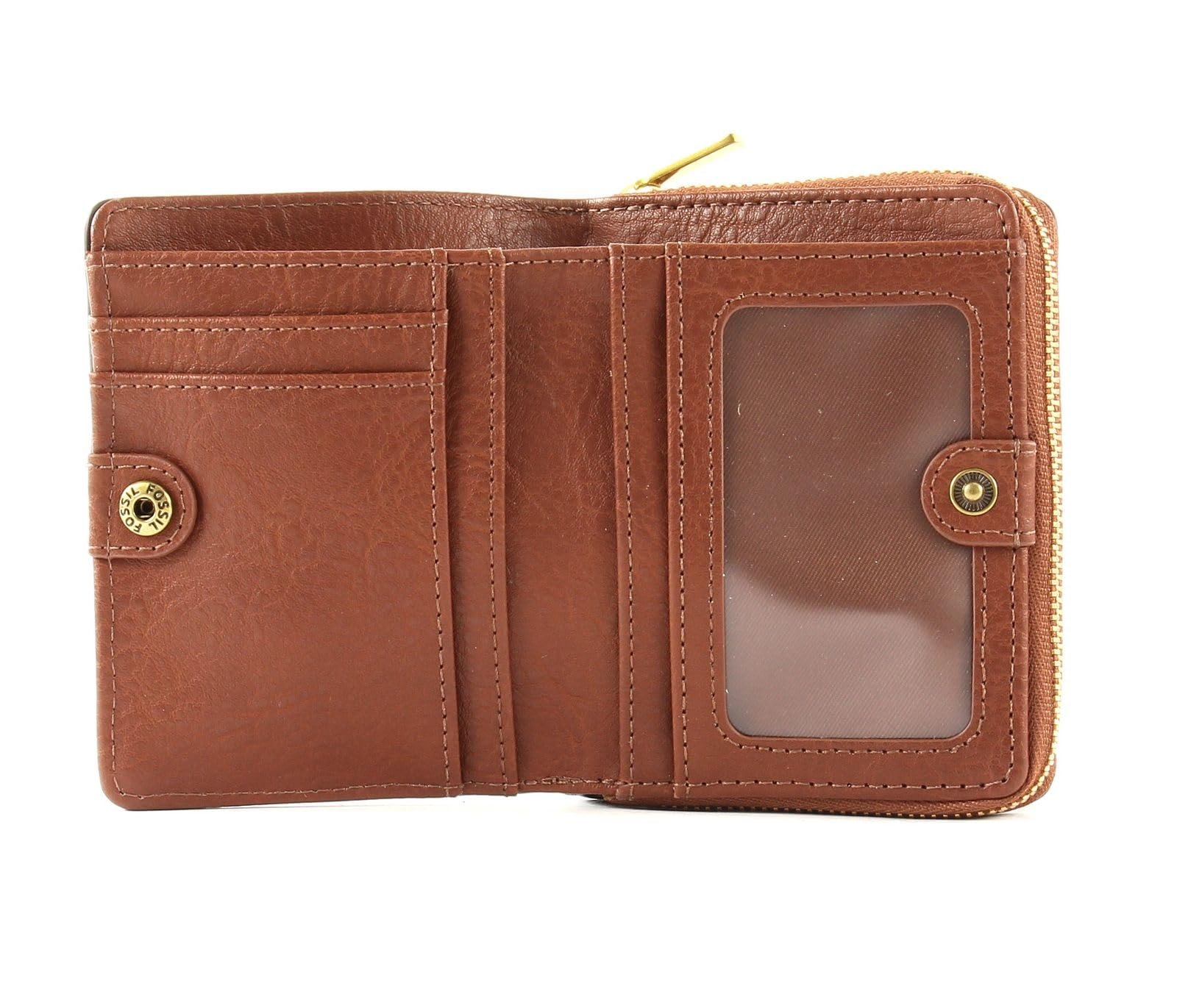 Гаманець Fossil Logan Zip Clutch Коричневий, фото №2