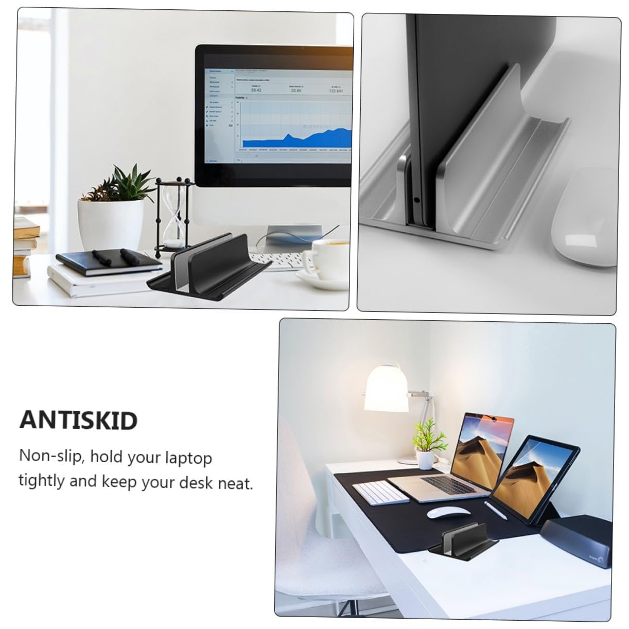 Подставка для ноутбука Вертикальная Aluminiumlegierung Radiator Rack Черный, фото №5