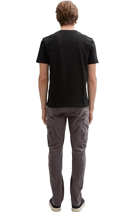 Штани Denim Men's Regular Tapered Cargo Pants 1042559-11587 Tom Tailor Темно-сірий M, фото №3