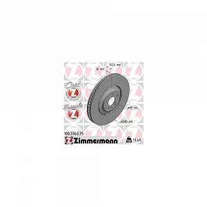 Тормозной диск Zimmermann Formula Z 100.3363.75 для VAG передняя ось - Фото 1