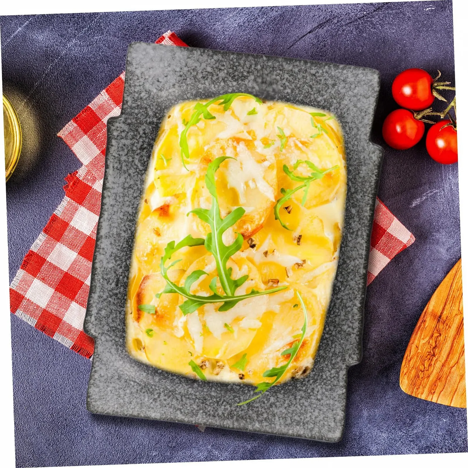 Форма для запекания керамическая прямоугольная в японском стиле с эргономичными ручками маленькая, фото №7 Форма для запекания керамическая прямоугольная в японском стиле с эргономичными ручками маленькая, фото №7