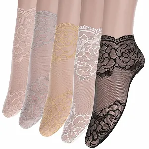 Шкарпетки з рюшами Ouligay, 5 пар, універсальний розмір - Фото 1