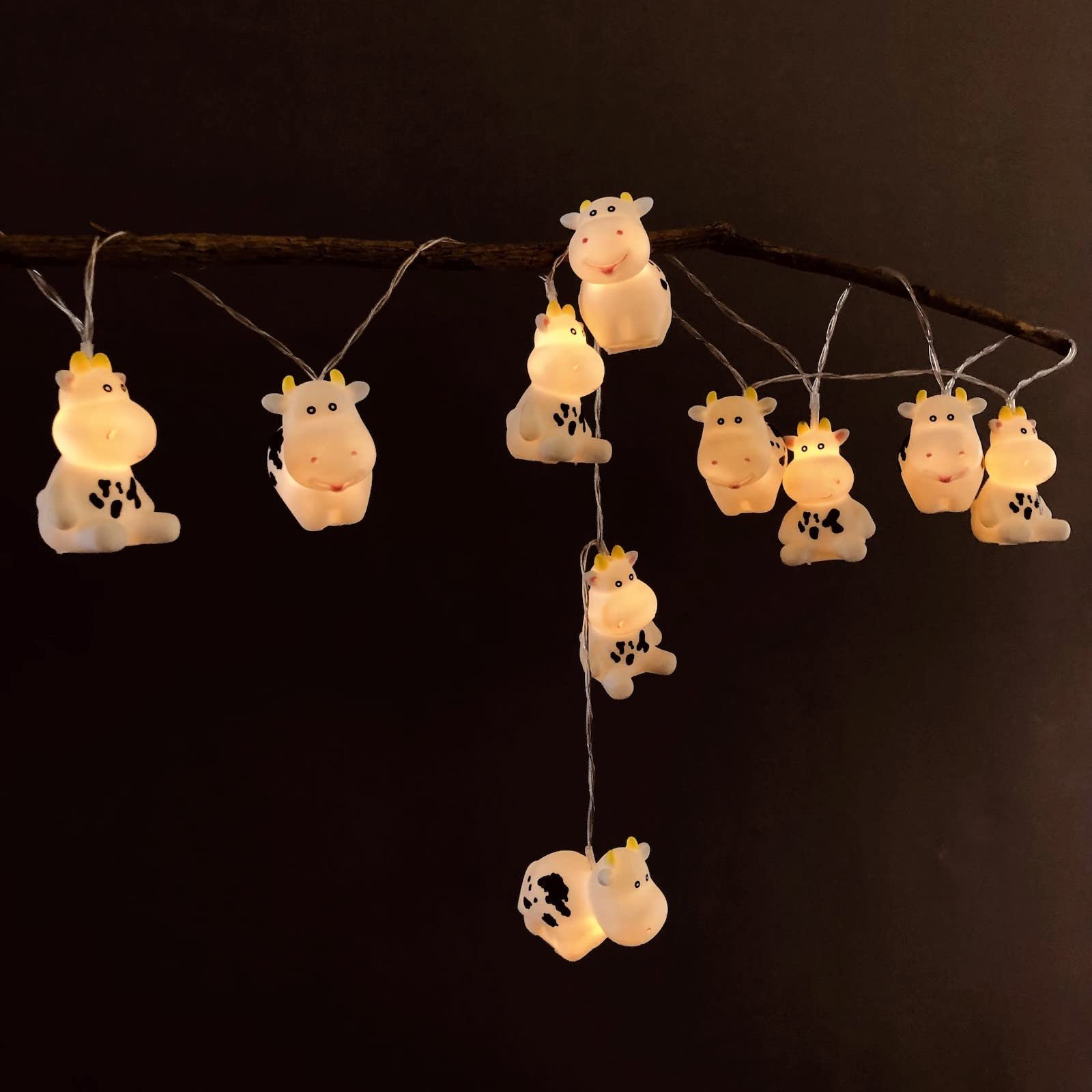 Гірлянда Riaxuebiy Корова 1.65 м/10 LED Біла корова, фото №9