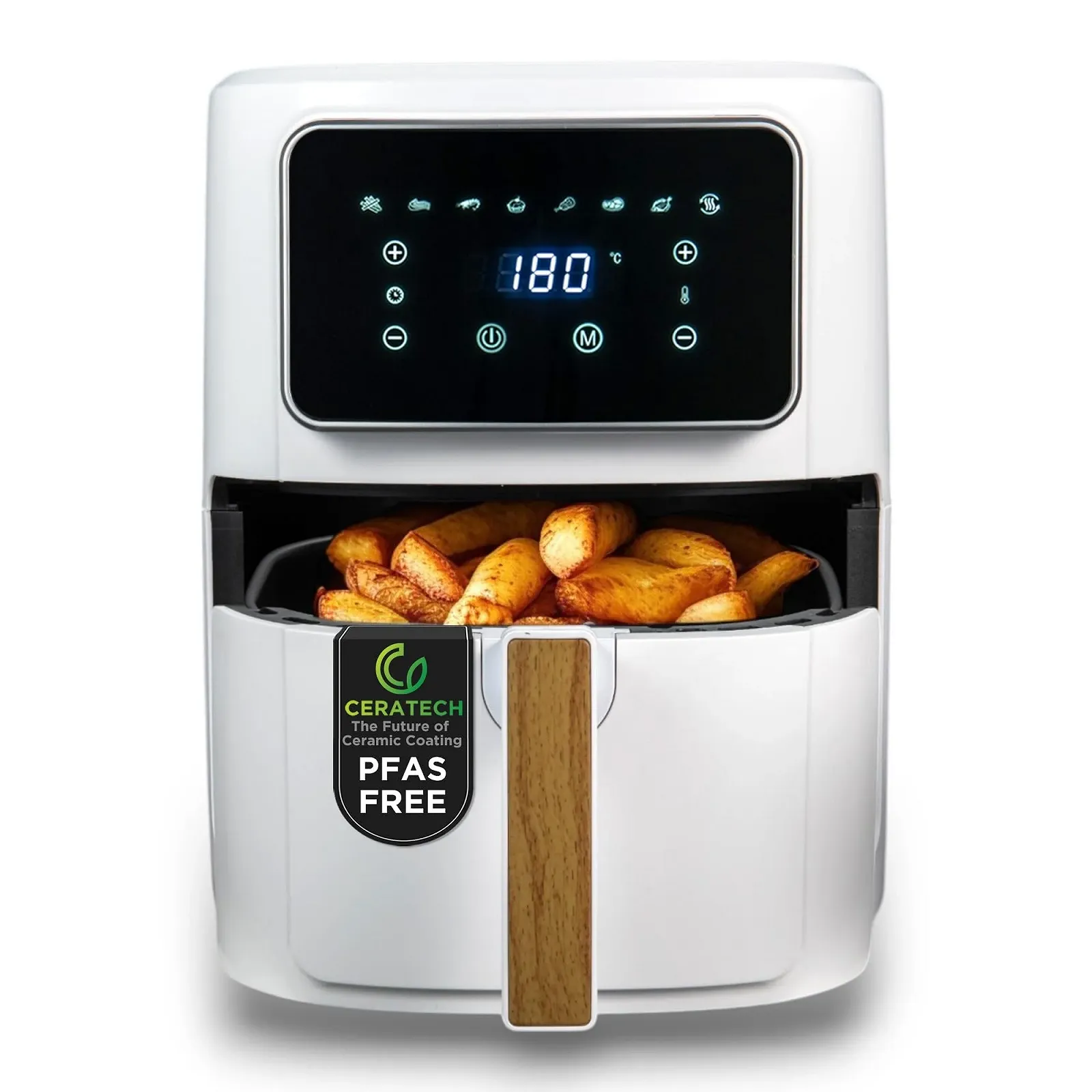 Мультипечь BERGNER Naturally PFAS-free 1800 Вт 6.9 л 8 программ керамическое покрытие 80-200 °C таймер 30 мин, фото №1 Мультипечь BERGNER Naturally PFAS-free 1800 Вт 6.9 л 8 программ керамическое покрытие 80-200 °C таймер 30 мин, фото №1