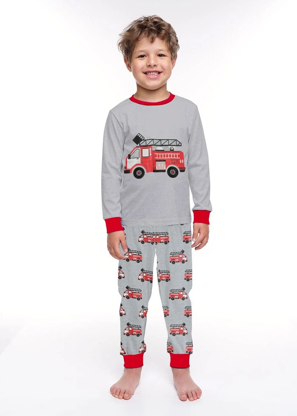 Піжама для хлопчиків Бавовняна з довгими рукавами, фото №2
