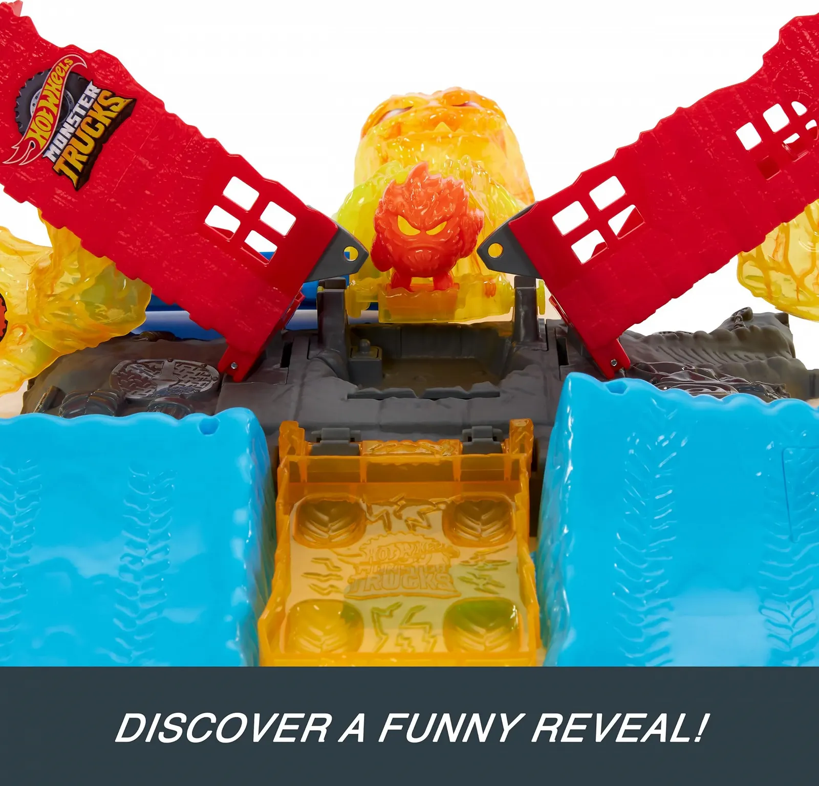 Автотрек Hot Wheels Arena Smashers Monster Trucks Півфінал 1 Hot Wheels Monster Truck і 2 розбиті машини HTP39, фото №5 Автотрек Hot Wheels Arena Smashers Monster Trucks Півфінал 1 Hot Wheels Monster Truck і 2 розбиті машини HTP39, фото №5