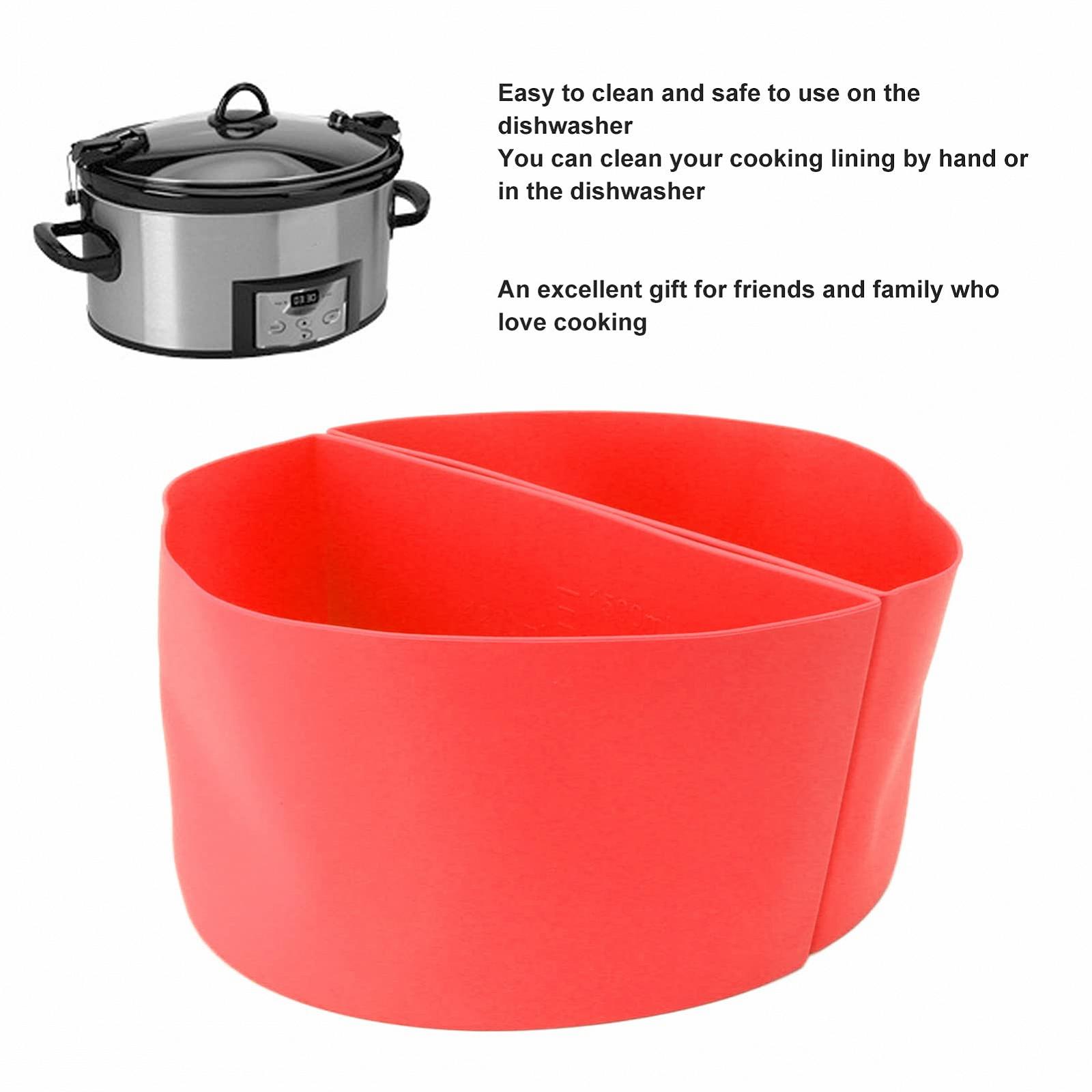 Вкладка Slow Cooker 6 QT из силикона Красный, фото №5