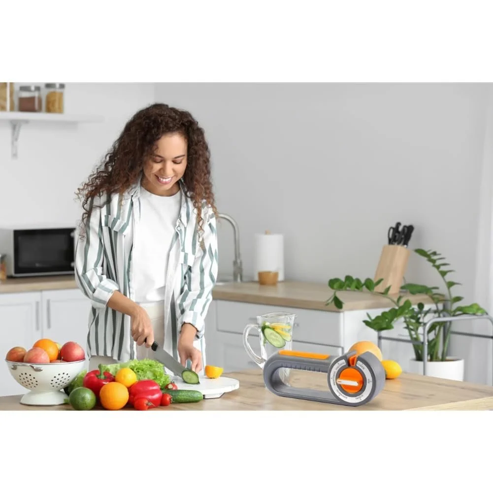 Точилка для ножів 6-в-1 ручна кишенькова для кухонних ножів, фото №5