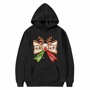 Джемпер Детский Рождественский С Рождественским Принтом, Худи для Девочек, Длинные Рукава, Свободный Крой, Легкая Верхняя Одежда, Повседневный Пуловер для Детей synthetic.ua - Фото 1