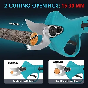 Секатор електричний телескопічний зі штангою 170 см, 33 мм 2-в-1 з 21 V, 2 x 2000 mAh акумуляторами synthetic.ua - Фото 1