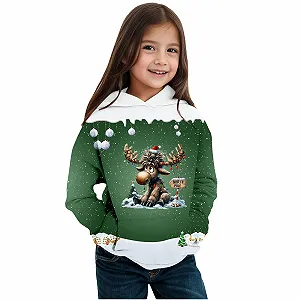 Пуловер Generisch Праздничный детский, с длинными рукавами - Фото 1