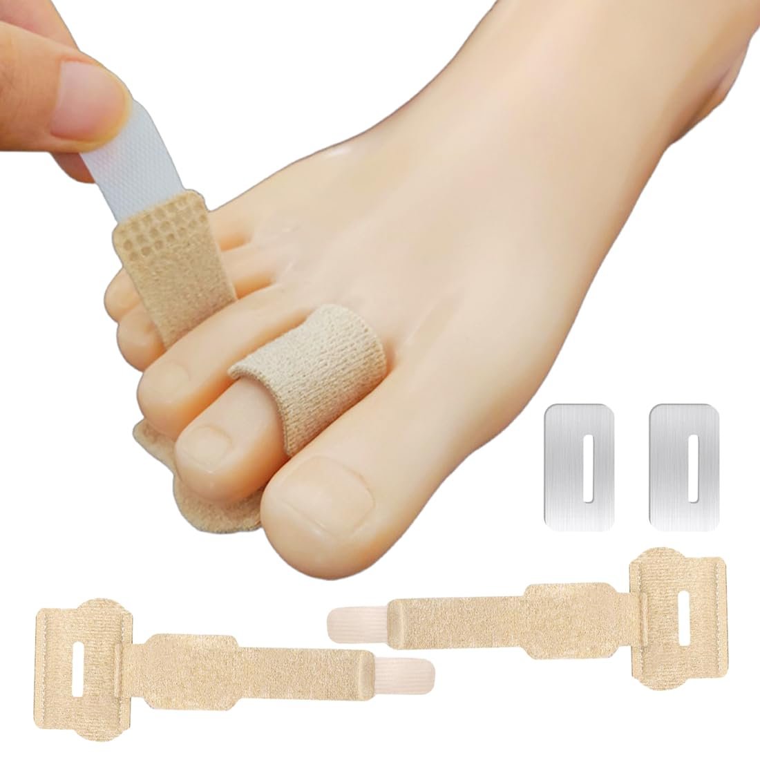 Випрямляч для молоткоподібних пальців TISCH, 2 шт., з металевою пластиною, фото №1