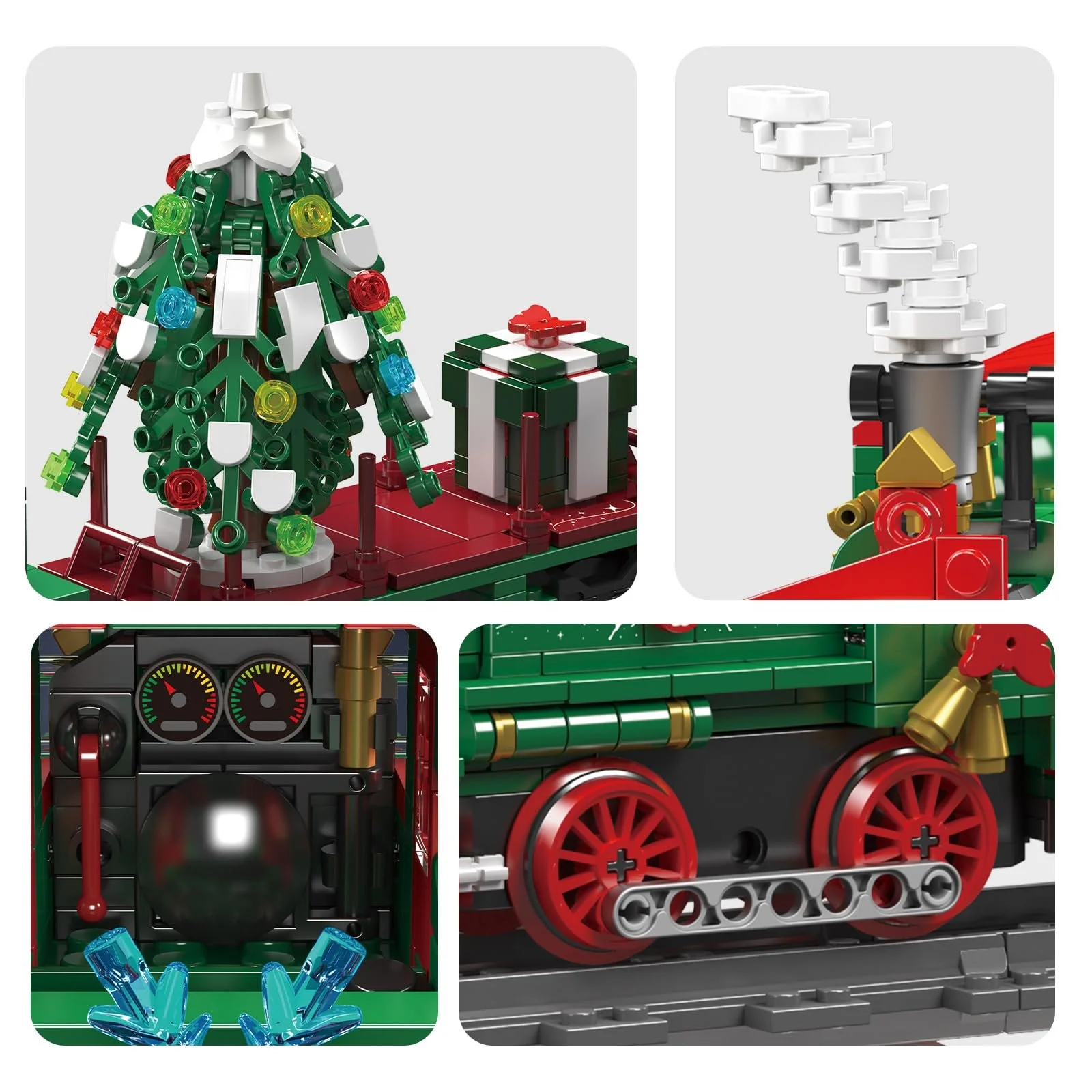 Конструктор Потяг Mould King Technik 12039 Різдвяний 922 деталі, фото №6