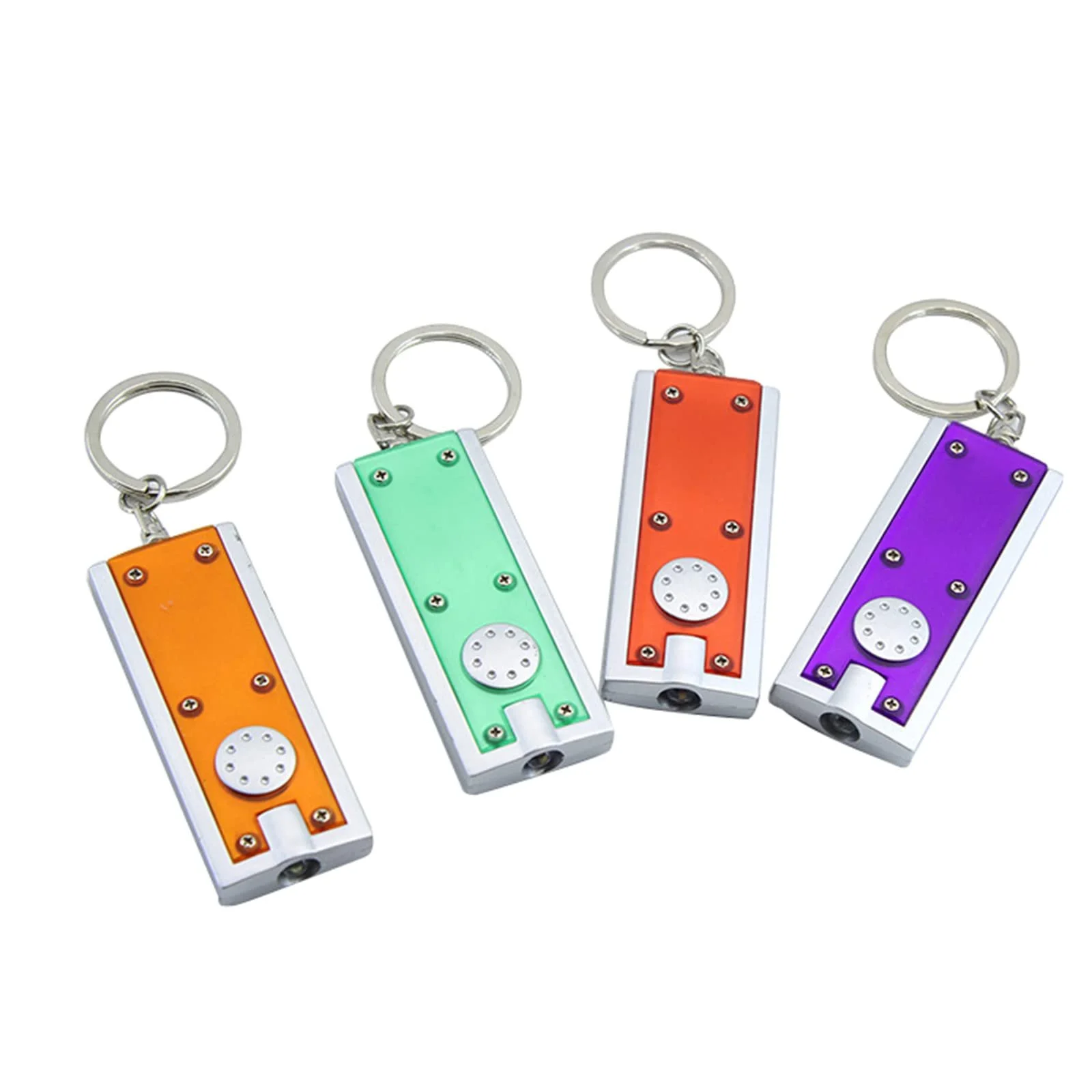 Брелок-фонарик LED 4 шт. Разные цвета Маленький яркий фонарик Маленький легкий плоский, фото №5 Брелок-фонарик LED 4 шт. Разные цвета Маленький яркий фонарик Маленький легкий плоский, фото №5