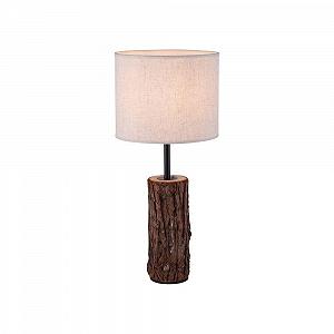 Настільна лампа Just Light декор під дерево тканинна H 58 см E27 40 Вт IP20 Wood - Фото 1