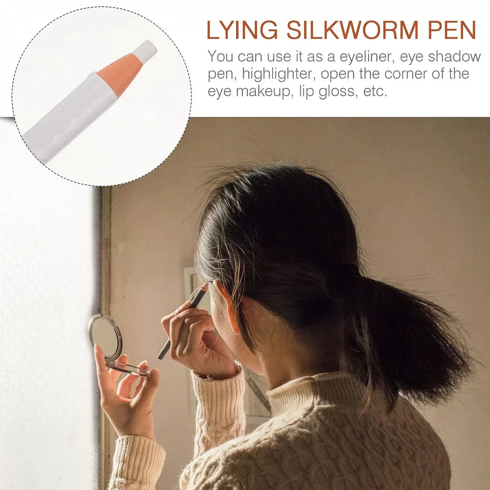 Олівець для очей Lurrose Водостійкий, що витягує лінію, стійкий, фото №6 Олівець для очей Lurrose Водостійкий, що витягує лінію, стійкий, фото №6