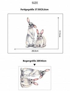 Наклейка на стіну HGDESIGN 2 кролика - Фото 1