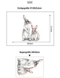 Наклейка на стіну HGDESIGN 2 кролика - Фото 1