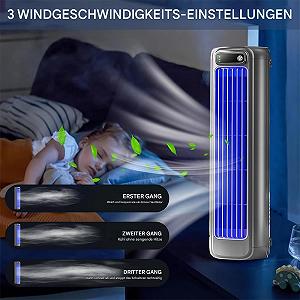 Мобильный кондиционер Brizaac Cooling Ace 3 скорости Аккумулятор 2000 мАч Blue + Beige synthetic.ua - Фото 1