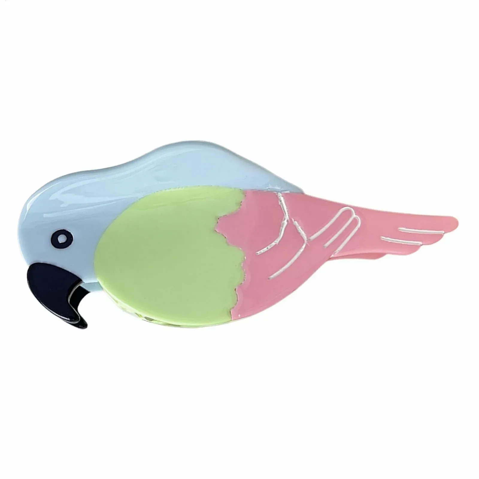 Заколка для волос Папугай Euyehn, в форме птицы из ацетата - Милые аксессуары для волос для девочек, прочный зажим для взрослых женщин всех возрастов, фото №9