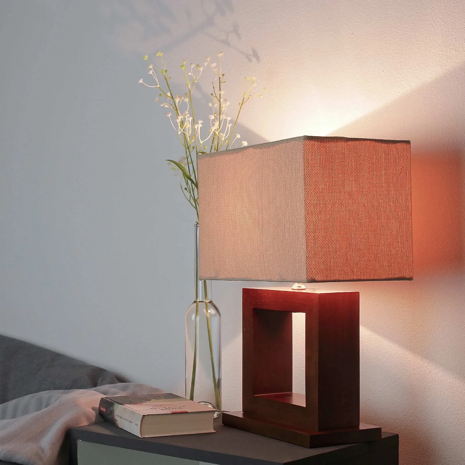 Настільна лампа Fabric Shade E27 60 Вт 44 см Натуральна, фото №4