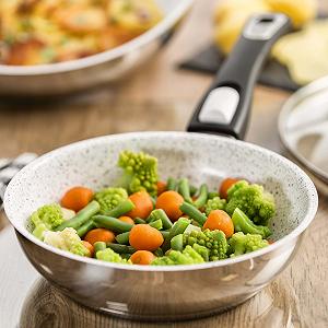 Сковорода Genius Cerafit Mont Blanc Brat-Pfanne Ø 20 см знімна ручка антипригарне покриття synthetic.ua - Фото 1