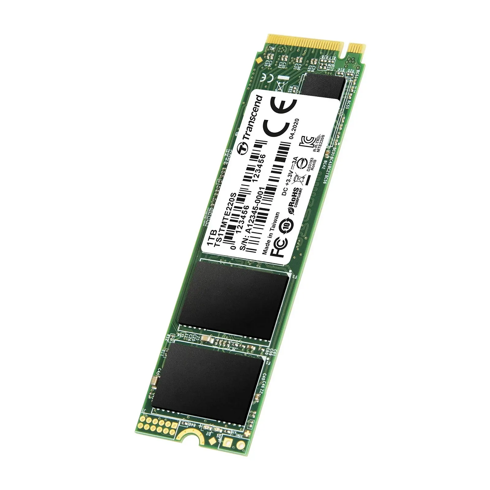 SSD Transcend MTE220S TS1TMTE220S 1 ТБ NVMe PCIe Gen3 x4 M.2, фото №3 SSD Transcend MTE220S TS1TMTE220S 1 ТБ NVMe PCIe Gen3 x4 M.2, фото №3