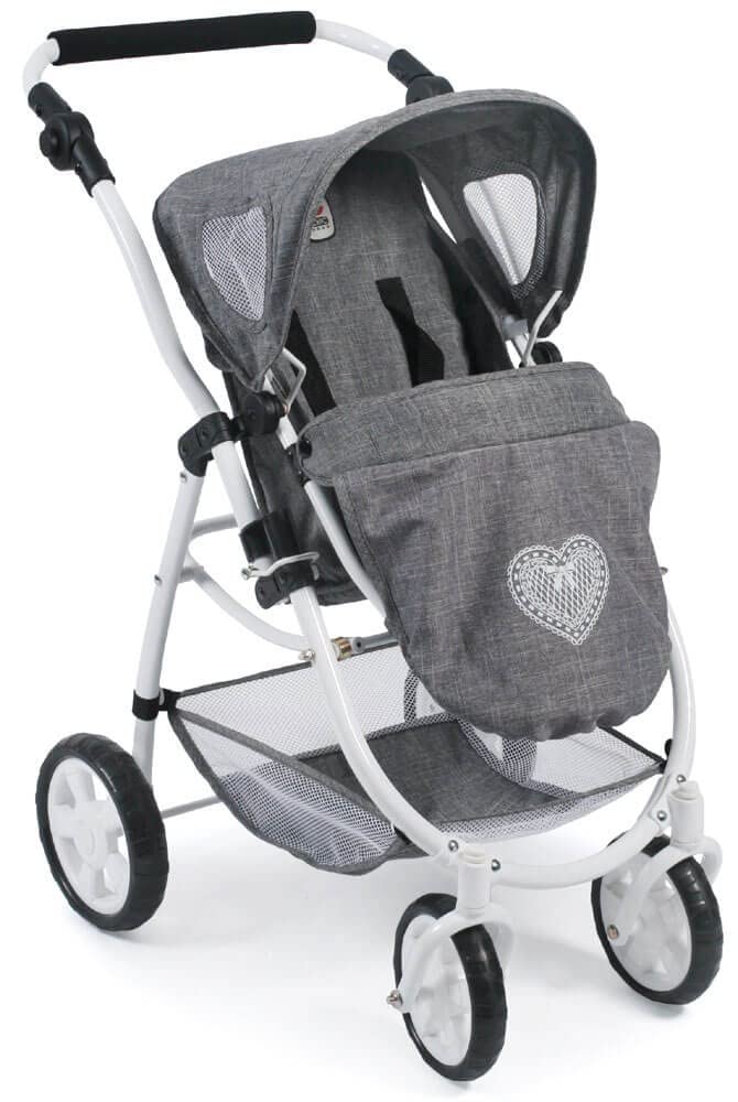 Коляска Bayer Chic 2000 638 76 COMBI Emotion 2 в 1 Джинсовий Сірий, фото №6