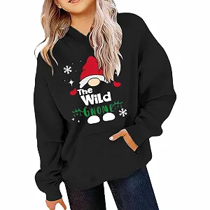 Детский рождественский джемпер 146 - Рождественская футболка с гномом Милая рождественская футболка Семейная рождественская футболка Подходящая футболка Рождественская футболка на заказ synthetic.ua - Фото 1