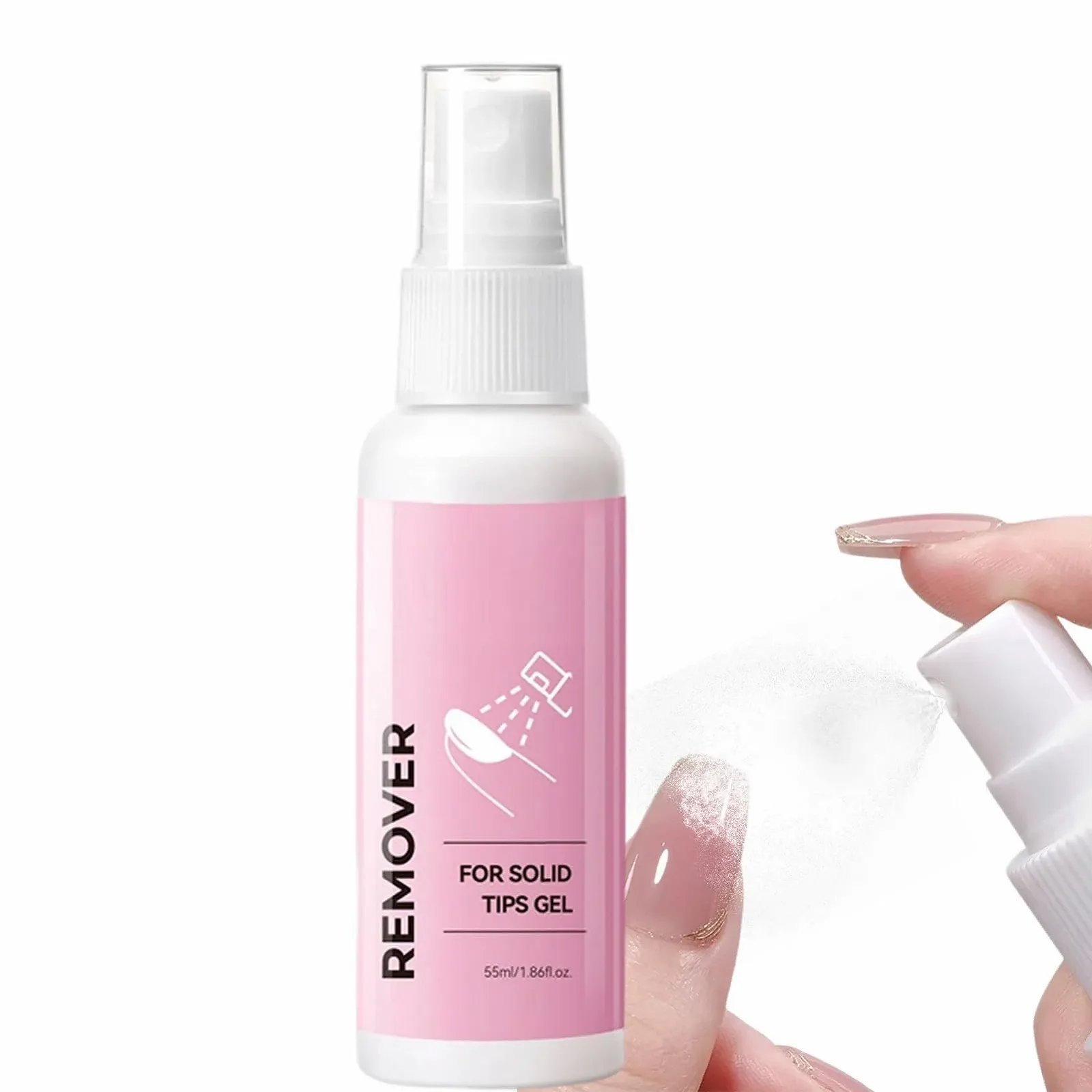 Спрей для зняття накладних нігтів та гель-лаку Press on Nail Remover 55 мл, фото №1