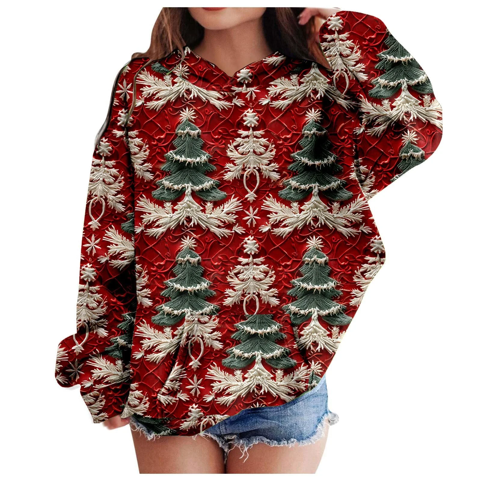 Худи Рождественское Детское с оленем Цветное с длинными рукавами, фото №1