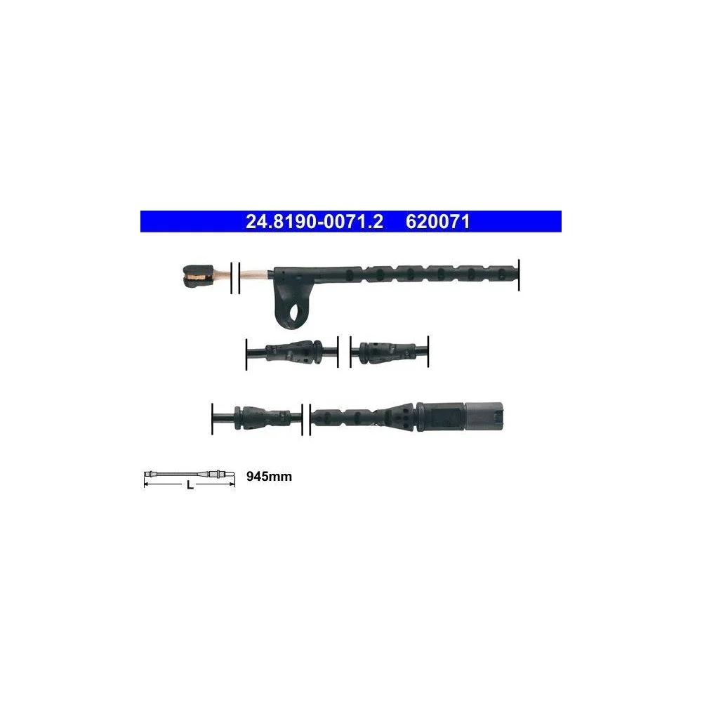 Датчик износа тормозных колодок ATE 24.8190-0071.2 для BMW передняя ось слева, фото №1