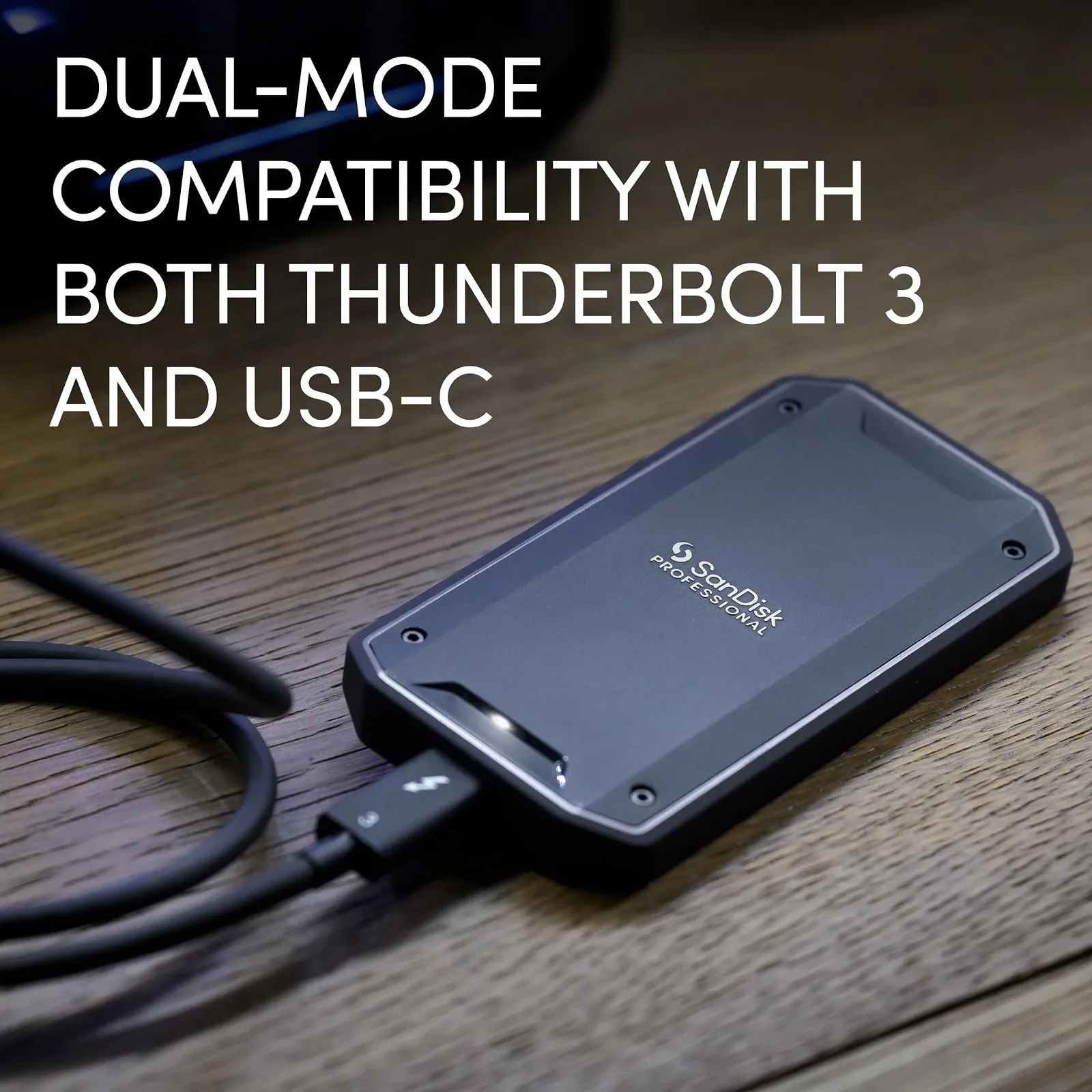 SSD-накопитель SanDisk PROFESSIONAL PRO-G40 1 TB Mobile Rugged NVMe Thunderbolt 3 USB-C, фото №3 SSD-накопитель SanDisk PROFESSIONAL PRO-G40 1 TB Mobile Rugged NVMe Thunderbolt 3 USB-C, фото №3