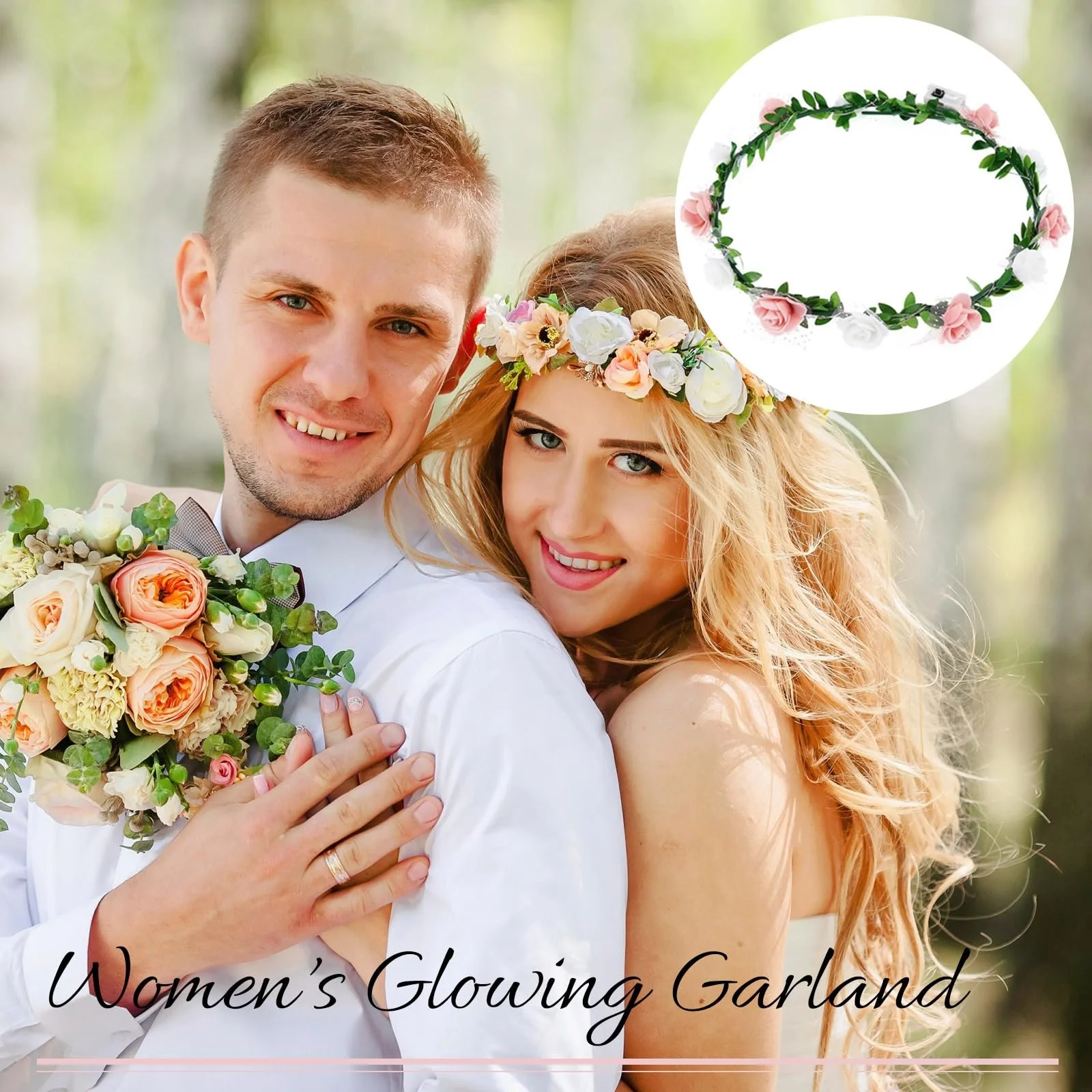 Вінок на голову Квітковий Три режими, фото №6