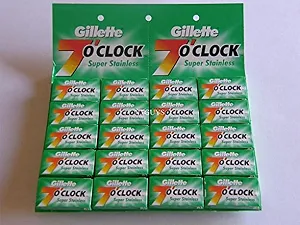 Лезвия для безопасной бритвы 7 O'clock Double Edge 100 шт. - Фото 1