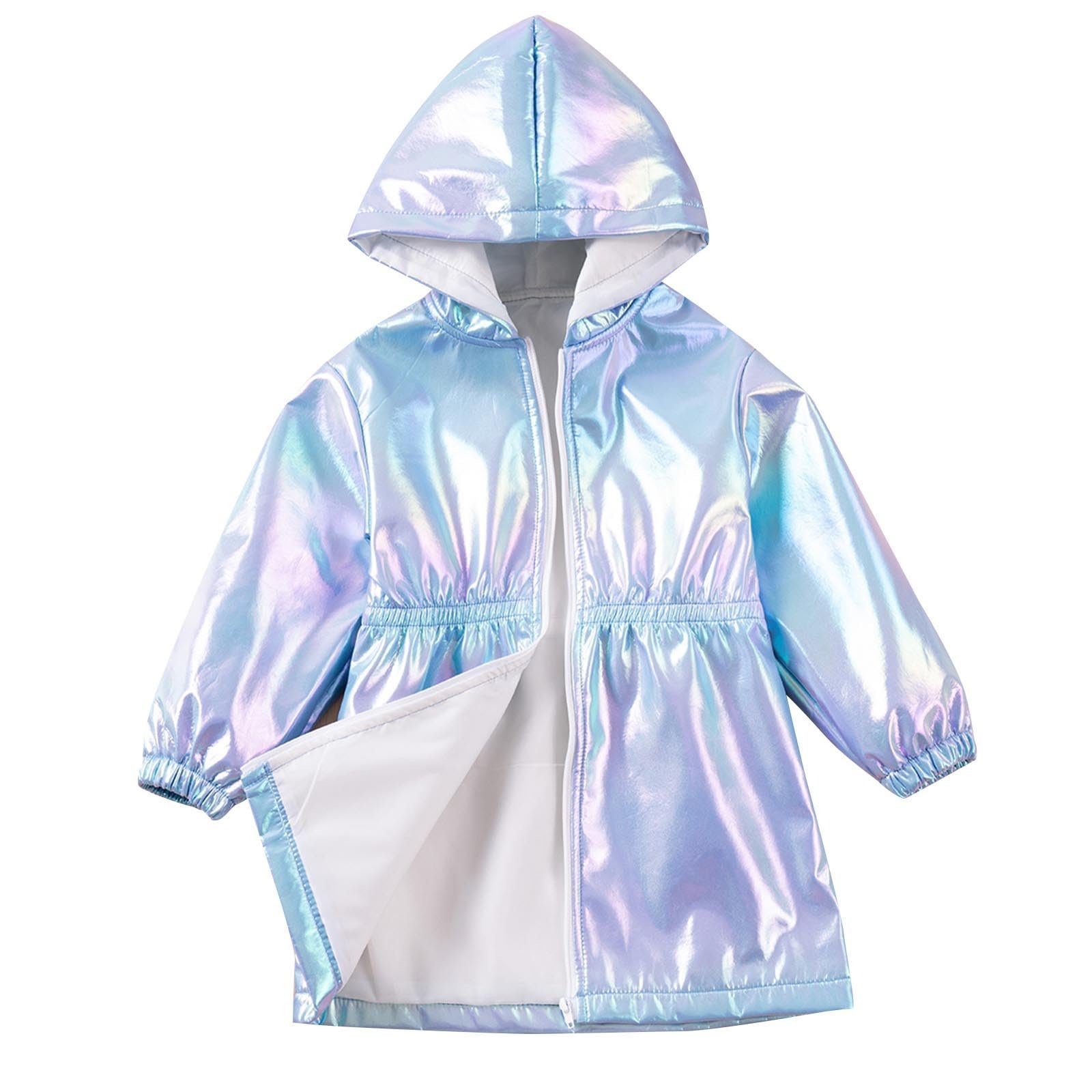 Детское пальто с капюшоном, длинными рукавами, эластичной талией, утепленная теплая куртка Laser Illusion для девочки (1-8 лет), фото №1 Детское пальто с капюшоном, длинными рукавами, эластичной талией, утепленная теплая куртка Laser Illusion для девочки (1-8 лет), фото №1