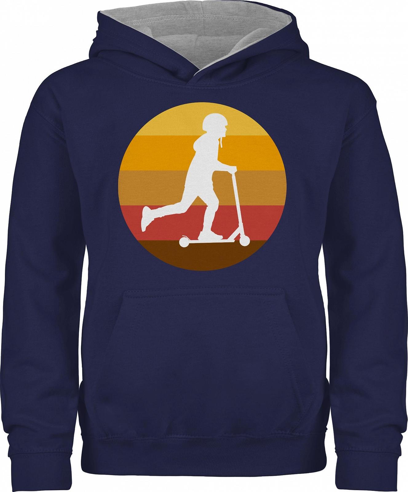 Худи Shirtracer Силуэт райдера на самокате для мальчиков и девочек, фото №1