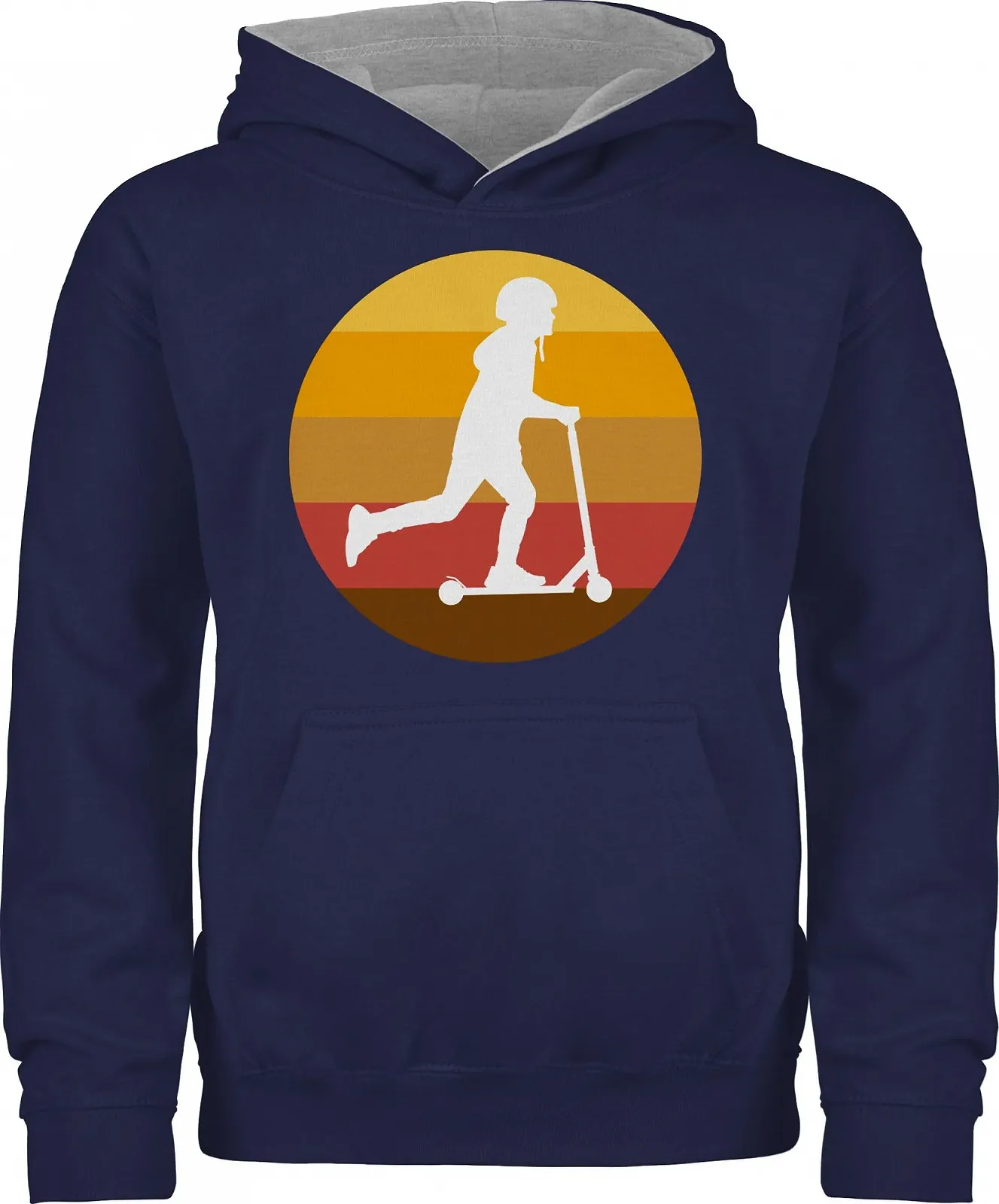 Худі Shirtracer Силует райдера на самокаті для хлопчиків та дівчаток, фото №1