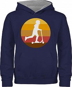 Худи Shirtracer Силуэт райдера на самокате для мальчиков и девочек - Фото 1