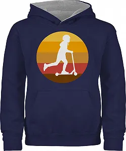 Худі Shirtracer Силует райдера на самокаті для хлопчиків та дівчаток - Фото 1