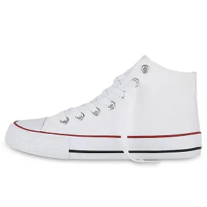 Кроссовки Van Hill Высокие на шнуровке Удобные Базовые для досуга Тканевые synthetic.ua - Фото 1